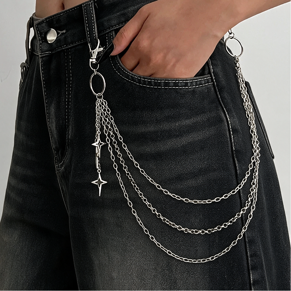 The Star & Cross - Pocket Chain