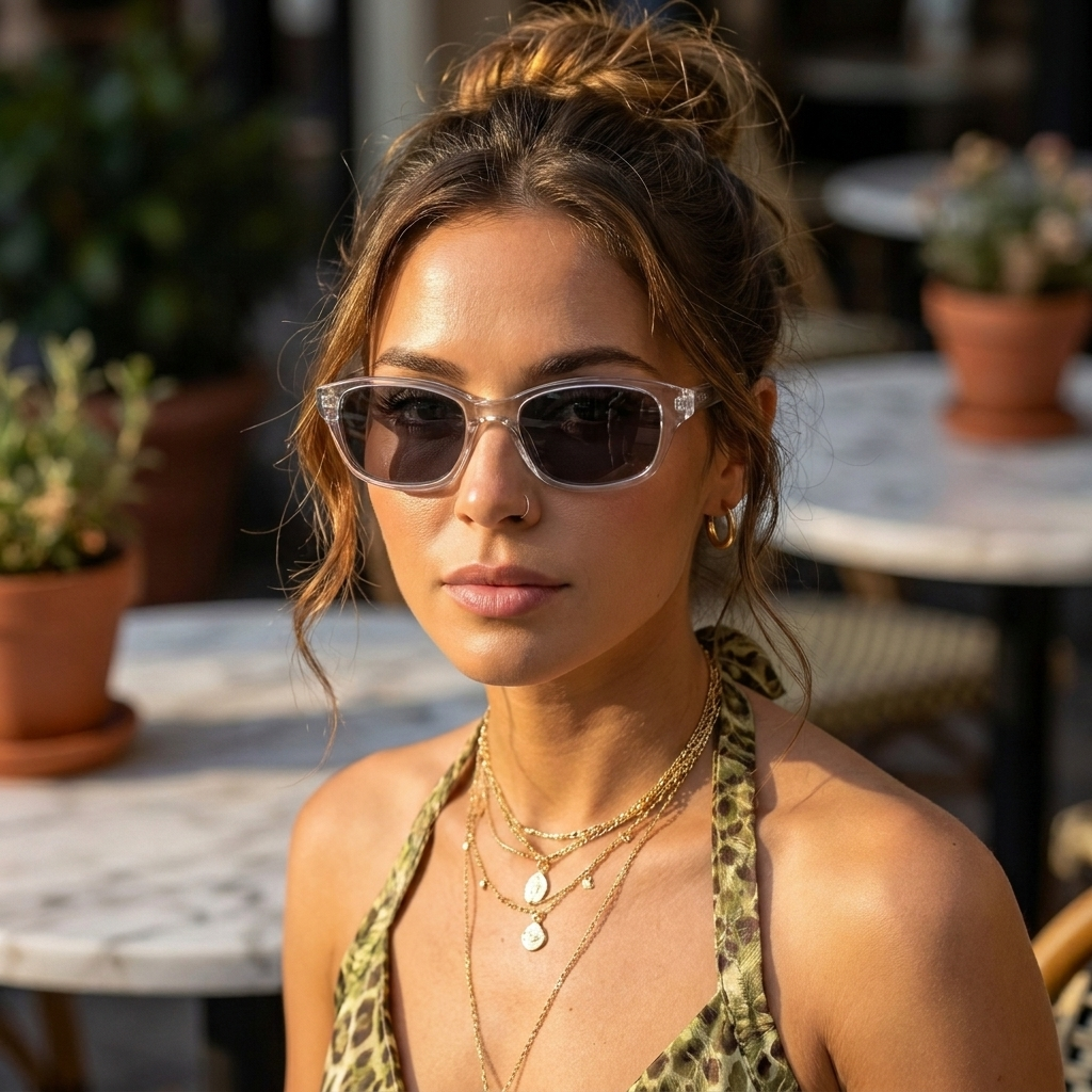 The Y2K Wraparound - Retro Rectangle Sunglasses