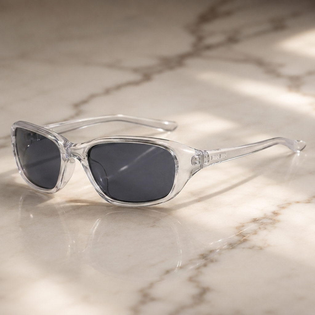 The Y2K Wraparound - Retro Rectangle Sunglasses
