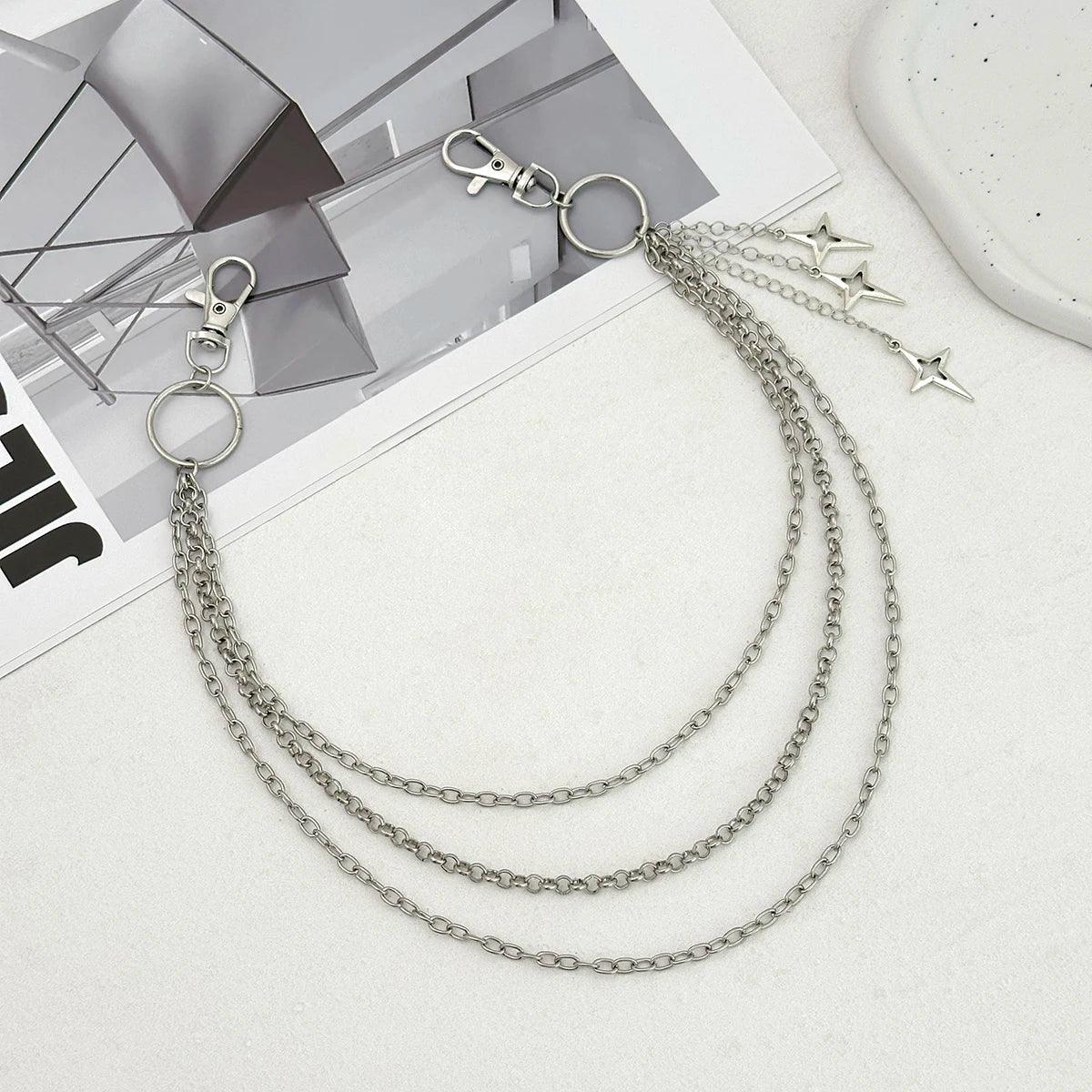 The Star & Cross - Pocket Chain