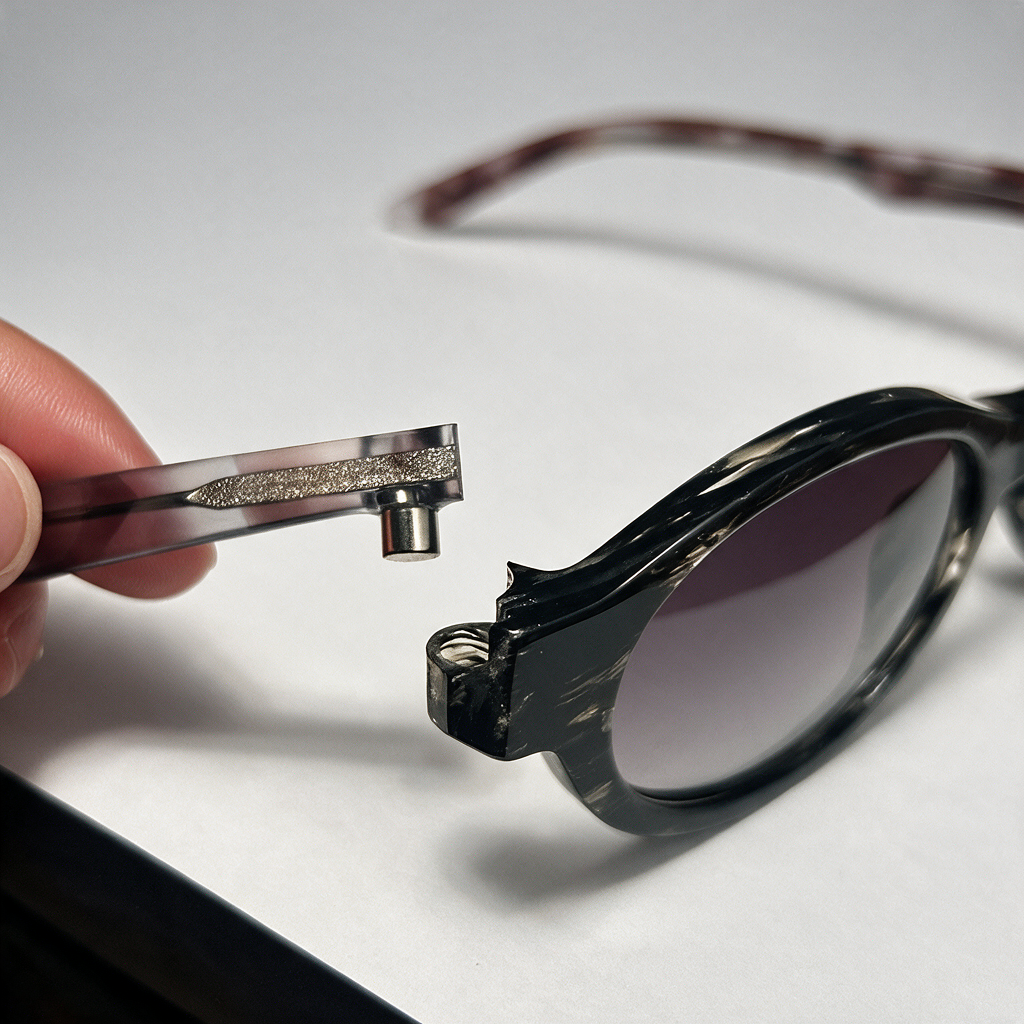 Modular Oval Acetate Sunglasses - Élise Line