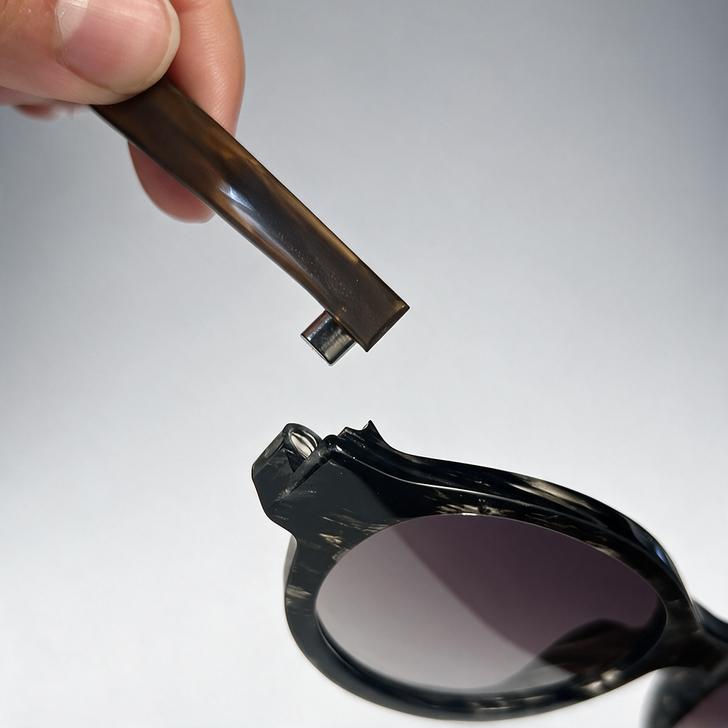 Modular Oval Acetate Sunglasses - Élise Line