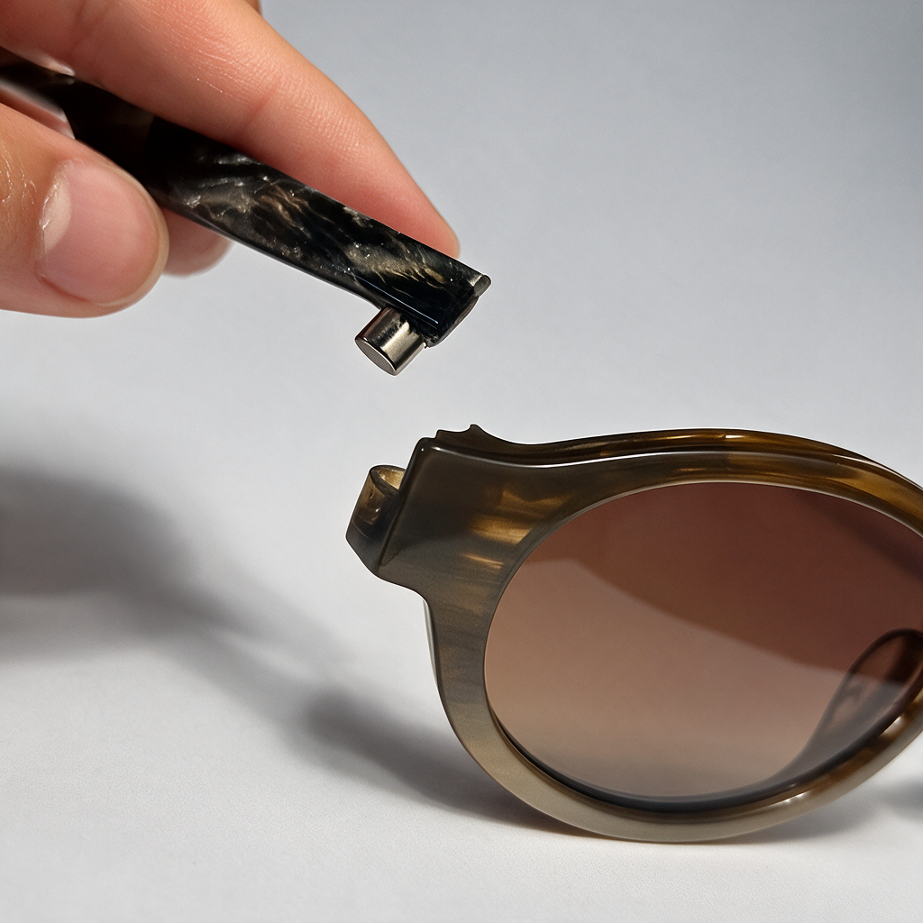 Modular Oval Acetate Sunglasses - Élise Line
