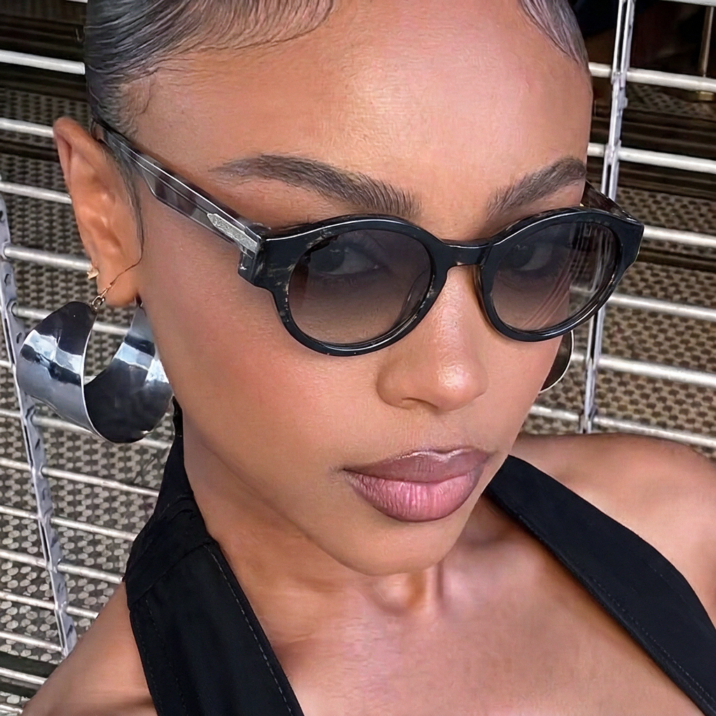 Modular Oval Acetate Sunglasses - Élise Line